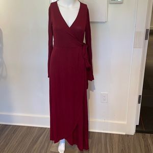 GAP long sleeve wrap dress.